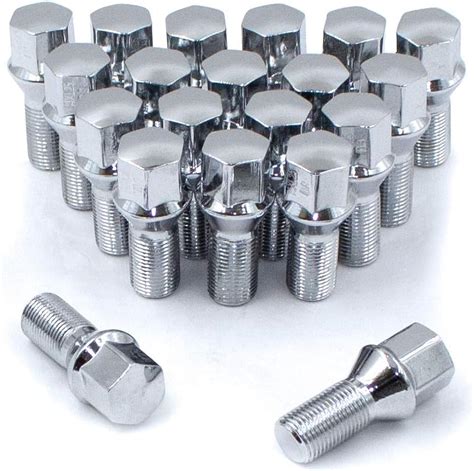 Amazon Wheel Accessories Parts Set Of 20 Chrome 12x1 5 Lug Bolts