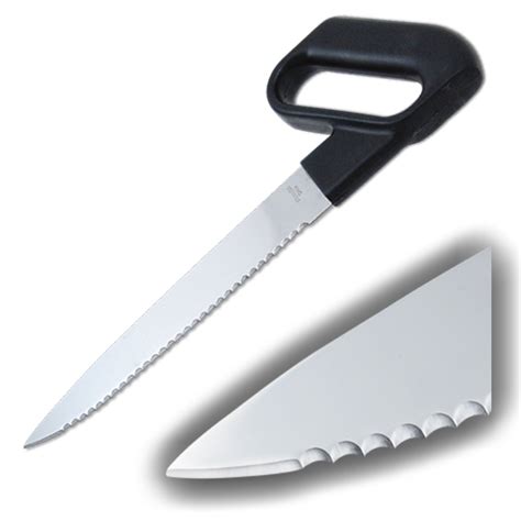 Serrated Kitchen Knife Ergonomic 9