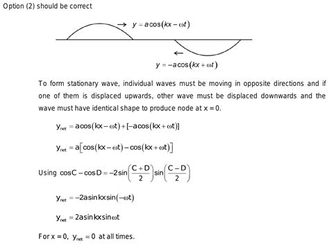 4 4t12 A Wave Represented By The Equation Y Acos Kx Ot Is Superposed