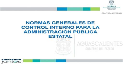 Normas Generales De Control Interno Para La €¦ · Control Interno Presentación De Las Normas De