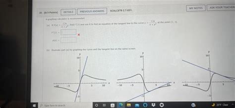 Solved MY NOTES ASK YOUR TEACHER SCALCET9 2 7031 30 10 3 Chegg