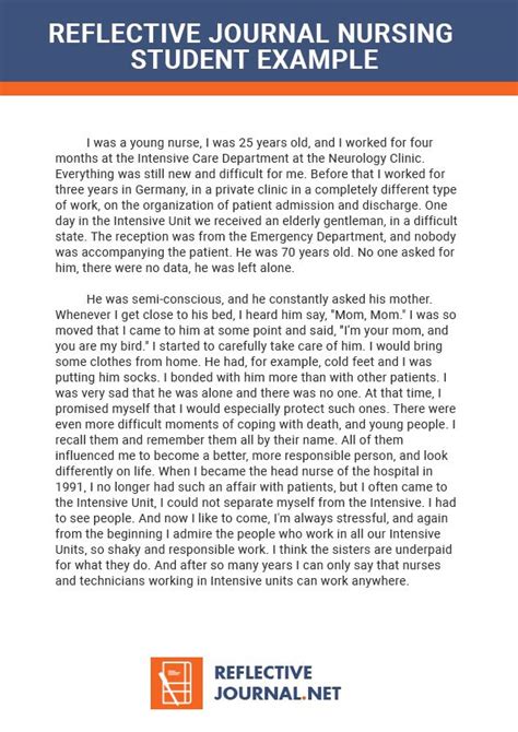 Reflective Journaling For Nursing Students Scientific Writing Support