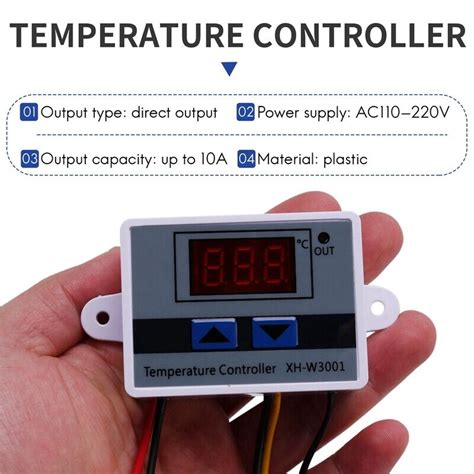 A Ac V Digital Led Temperature Controller Xh W For