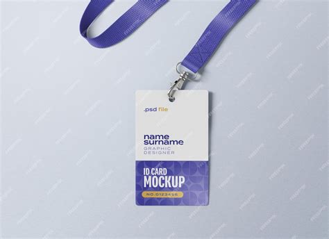 Premium Psd Id Card Mockup Set Of Badge Identity Card Mockup Id Card