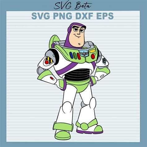 Buzz Lightyear Toy Story SVG Buzz Lightyear SVG Toy Story SVG PNG DXF