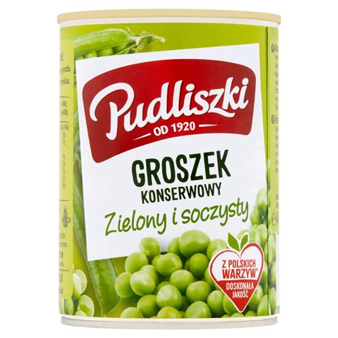 Pudliszki konzervovaný hrášok 400 G Konzervy Kaufland sk