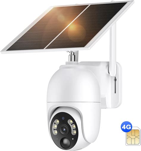 Kebruma G Lte Cam Ra Surveillance Solaire Avec Carte Sim Ext Rieur K