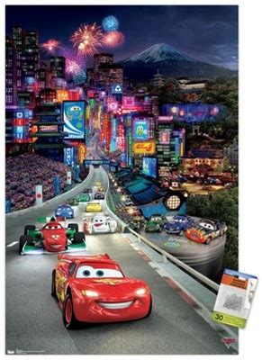 Trends International Disney Pixar Cars 2 - Triptych 1 Unframed Wall ...