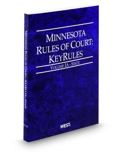 Minnesota Rules Of Court State Keyrules 2012 Ed Vol Ia Minnesota