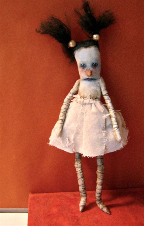 Weird Art Doll Creepy Doll Bizarrestitched Linen Spooky Etsy Art