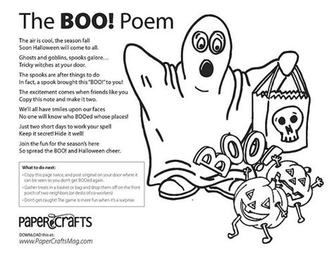 Download A Copy Of The Boo Poem Here Halloween Neighborhood Boo You