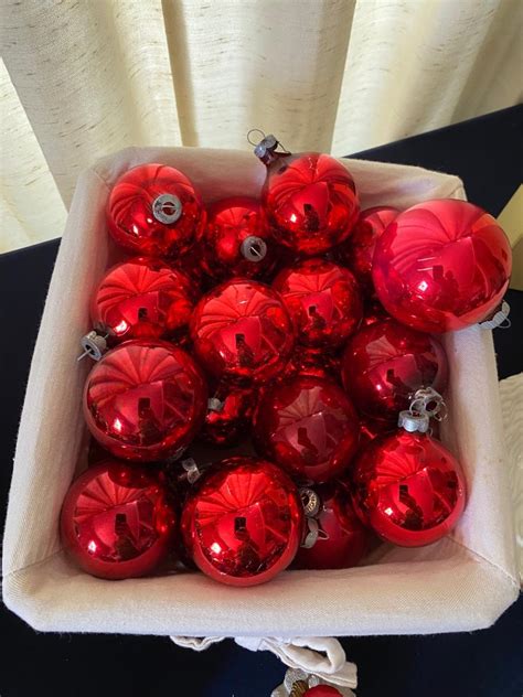 Vintage Glass Ball Christmas Ornaments And More Lot