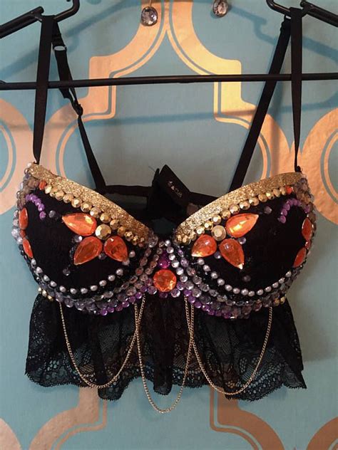 Bejeweled Bra Festival Bra Raveedm 32 B Festival Bra Rave Bra