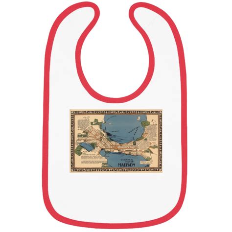 Vintage Map Of Madison Wisconsin 1924 Bibs Sold By Acaciawoodworth