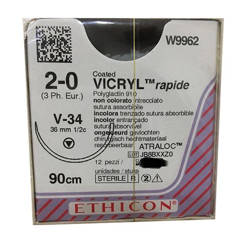 Buy Johnson & Johnson Ethicon Vicryl Rapide Absorbable Surgical Suture ...