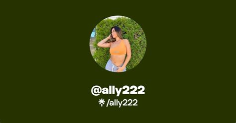 Ally222 Instagram TikTok Linktree