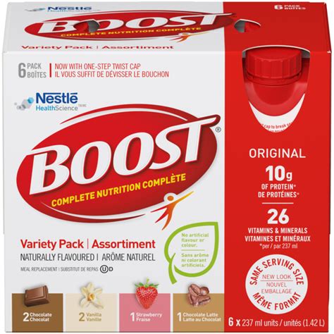 Boost Variety Pack Chocolate Strawberry Chocolate Latte Vanilla Madewithnestle Ca