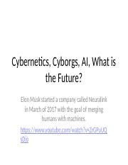 Ids Presentation Power Point Pptx Cybernetics Cyborgs Ai What Is