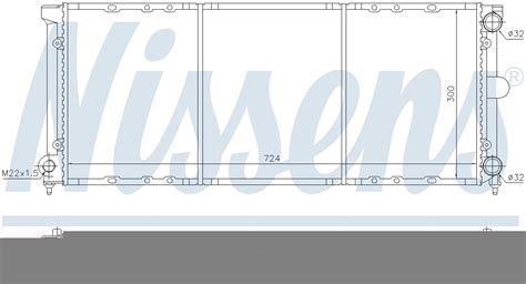 Radiator Cl Gas Eng Code A Natural Nissens Fits Vw