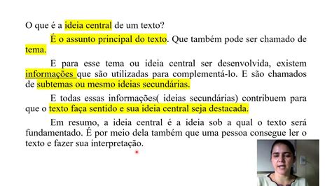 Qual O Tema Central Do Texto FDPLEARN