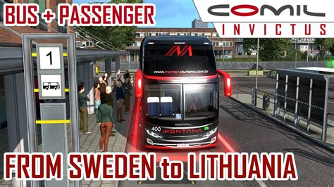 Euro Truck Simulator 2 Bus And Passenger Mod Night Trip From Sweden