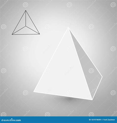 O Tetraedro Uma Figura Geom Trica Projeto Minimalista Da Forma Do