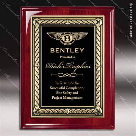 Rosewood Piano Finish Plaques