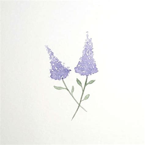 How to Paint Lilac in Watercolor