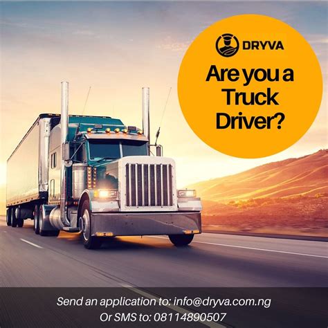 We Are Hiring Truck Drivers Jobsvacancies Nigeria
