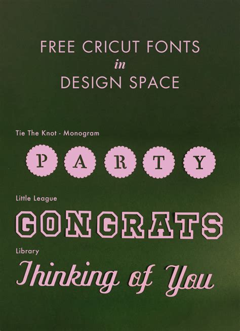 The Ultimate List of Free Cricut Fonts in Design Space - Gilded Stork