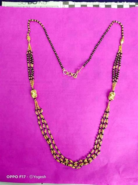 Pin By Mahaboob BashA On Jewllery Black Beads Mangalsutra Design