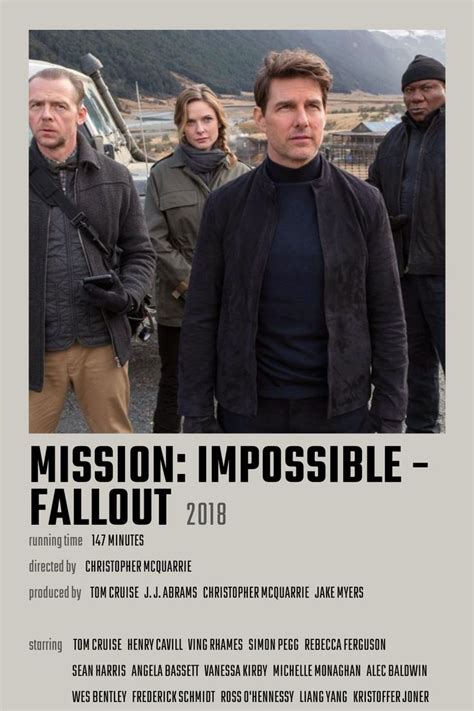 the poster for mission impossible is shown in front of other men and ...