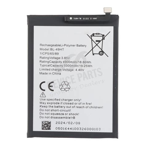 Bl Hx Bl Ht Mah Battery Battery Adhesive For Infinix Hot G X Tecno Spark Oem