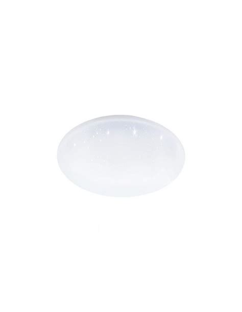 Plafoniera Rotonda Totari Z Ø38 cm Led Dimmer Bianco Effetto Cristallo