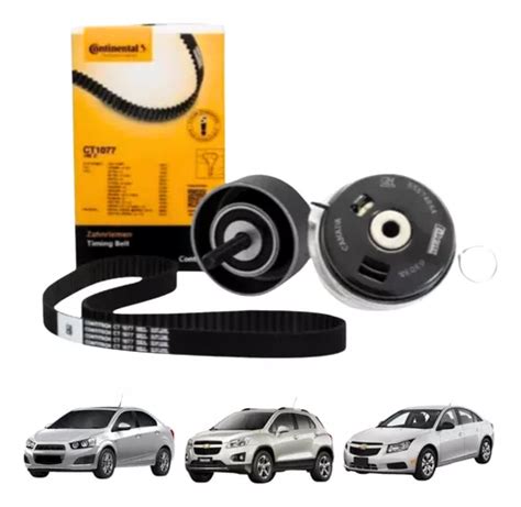 Kit Correia Dentada Tensor Polia Gm Sonic Tracker Cruze 16v