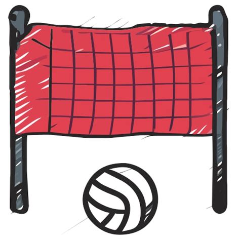 Volleyball Net Icon Uneven Fill Premium Ai Generated Vector