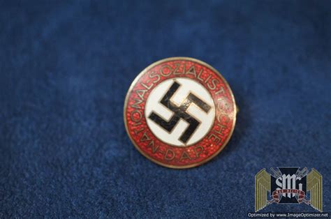 SMGM-3250 Nazi Party Member Badge RZM m1/72 (Zimmermann) - War-Relics ...