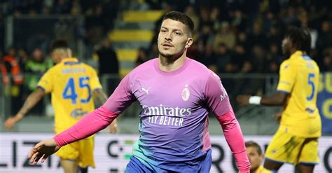 Frosinone Milan Jovic Lavoriamo Duro Sempre Molto Felice Per Il Gol