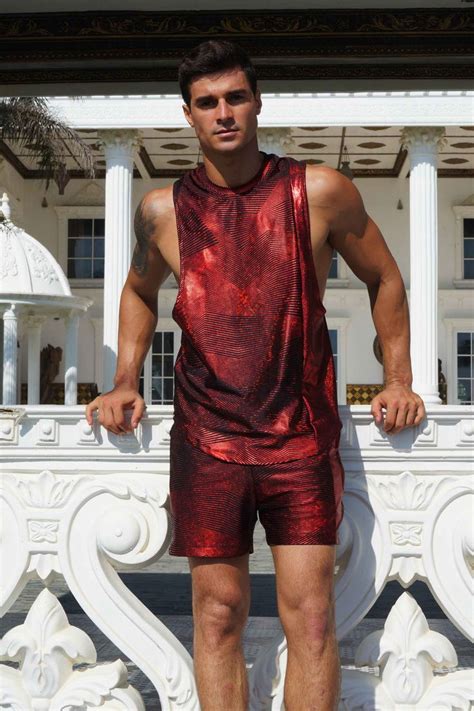 Hot Shot Tank Top Diablo Festival Outfits Men Rave Fashion Men Guys Rave Outfits