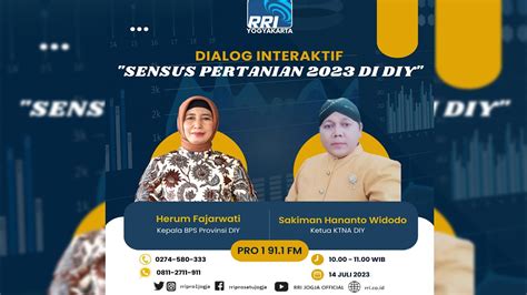 DIALOG INTERAKTIF SENSUS PERTANIAN 2023 DI DIY YouTube