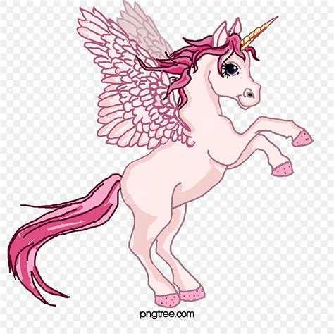 Winged Unicorn PNG Picture, Pink Cartoon Unicorn With Wings, Cartoon Clipart, Unicorn Clipart ...