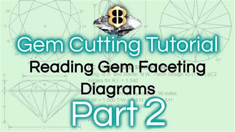 Gem Cutting Tutorial Reading A Gem Faceting Diagram Part Youtube