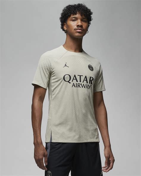 Paris Saint Germain Strike Elite Third Mens Jordan Dri Fit Adv Football Short Sleeve Knit Top