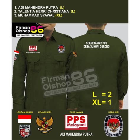 Jual Big Size Kemeja Ppk Baju Ppk Seragam Ppk Sekretariat Ppk Kemeja