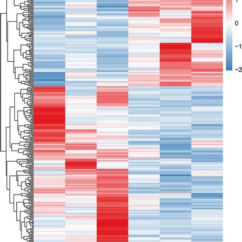 Cluster Heatmap Showing Expression Intensity Of Daps Euclidean Download Scientific Diagram