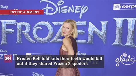 Kristen Bell Used Fear To Prevent Frozen 2 Spoilers Video Dailymotion