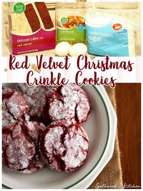 4 Ingredient Best Red Velvet Christmas Cookies | Foodtalk