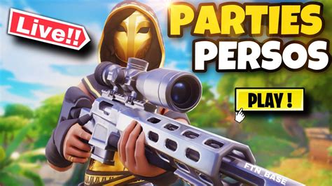 Live Fortnite Fr Pp Partie Perso Fight Lategame Zonewars Crea