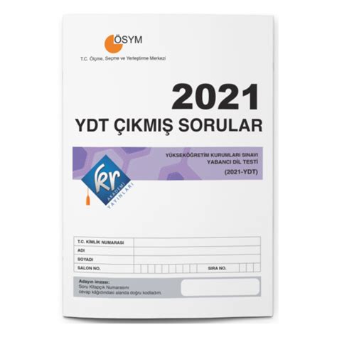 2021 YDT Çıkmış Sorular Tıpkı Basım Kitapçığı KR Akademi Yayınları