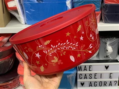 Tupperware Tigela Il Mina Litros Natal M E Casei E Agora